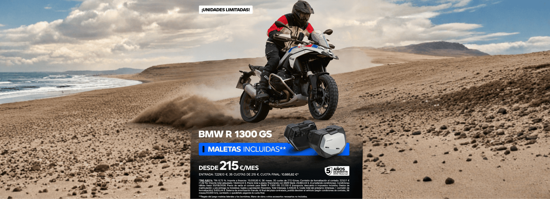 R 1300 GS y maletas vario de regalo